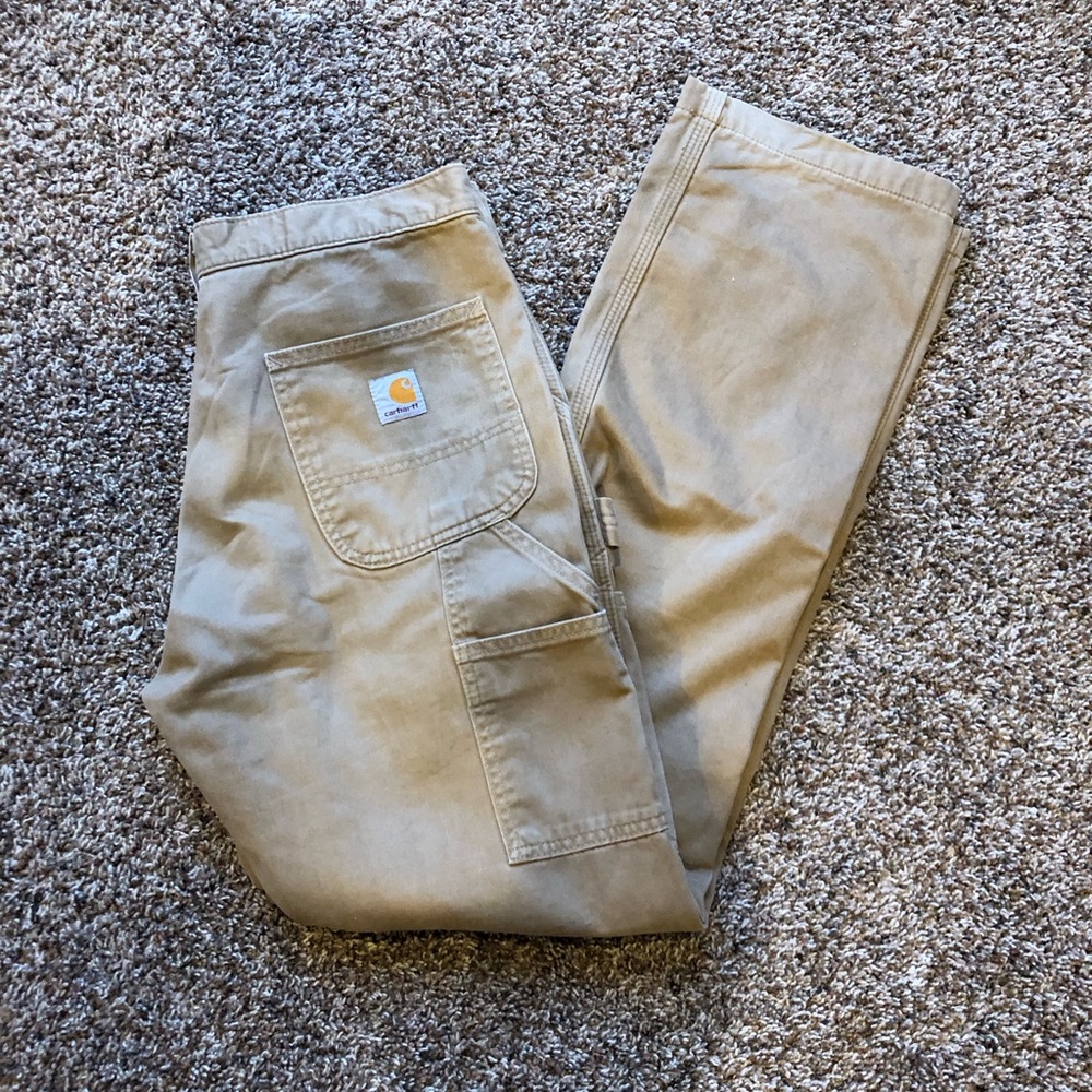 CARHARTT 30 x 32 TAN CARGO JEAN/PANT